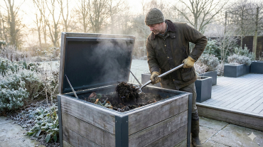 kompost im winter richtig pflegen