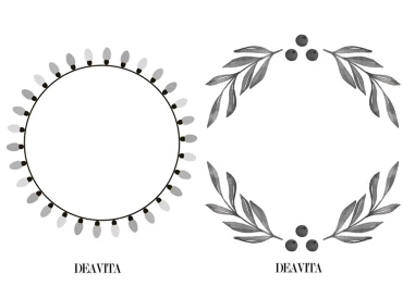 Kranz aus Lichterkette und Zweigen