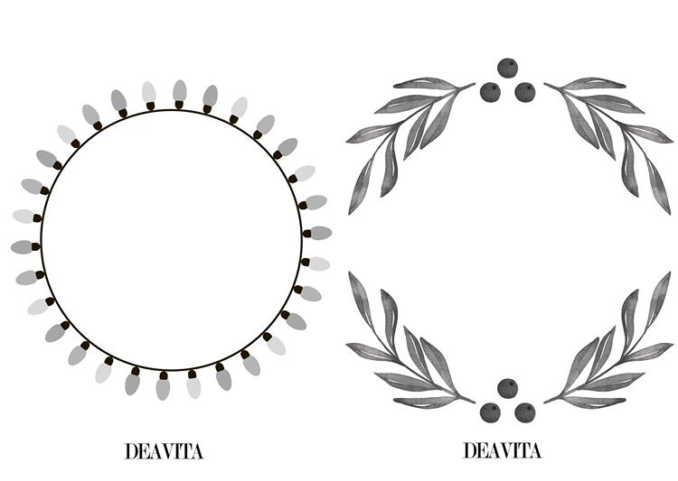 Kranz aus Lichterkette und Zweigen