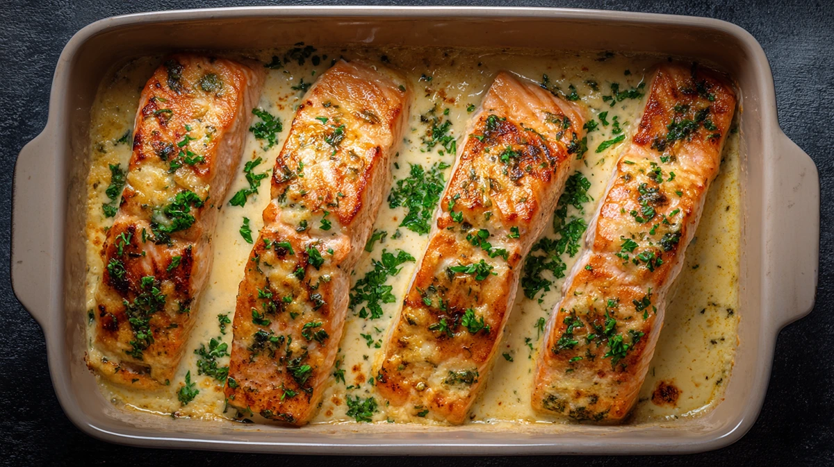 Lachsfilet in Sahnesauce im Backofen – Schnell & Cremig Lachsfilet in Sahnesauce im Backofen – Schnell & Cremig