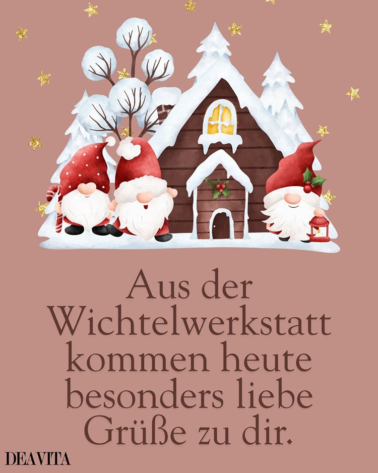 Liebe Grüße aus der Wichtelwerkstatt mit Bild