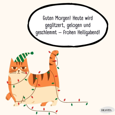 lustige grüße zum heiligen abend guten morgen