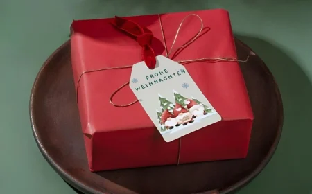 Paketanhänger für Weihnachten zum Ausdrucken mit Wichteln als Motive