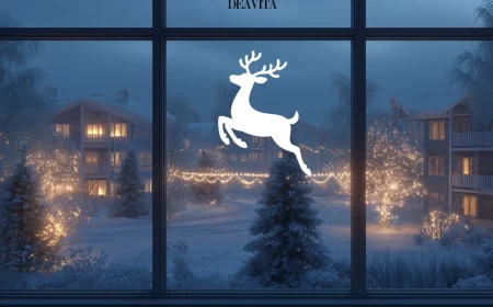 Rentiere für Kreidemarker zum Dekorieren der Fenster zu Weihnachten