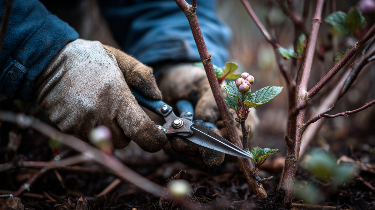 rückschnitt im frühen frühjahr 1