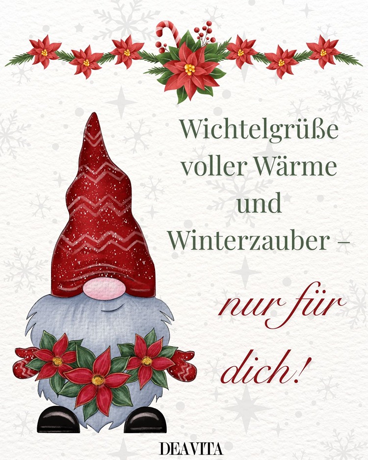 Wichtelgrüße voller Wärme nur für dich