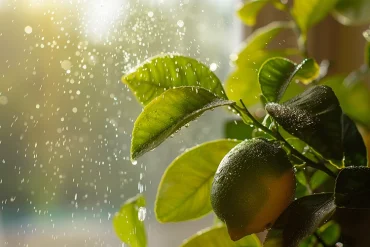 Zitronenbaum täglich mit Sprühflasche befeuchten