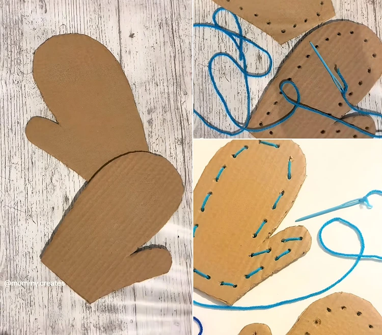 Anleitung für die selbstgemachten Deko-Handschuhe