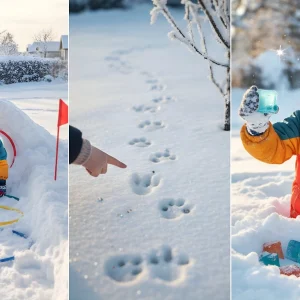 Bewegungsspiele mit Kindern im Schnee für echte Abenteuer im Winter