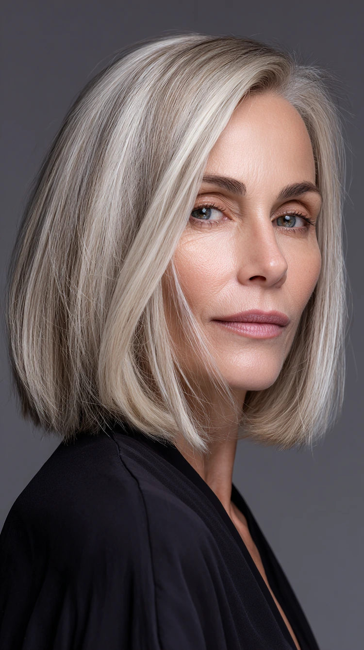 blunt cut trend haarschnitt 2026 frauen ab 50