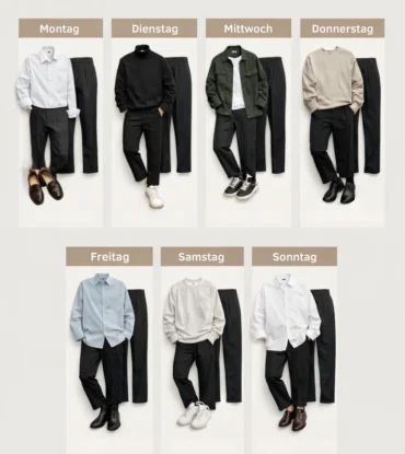 capsule wardrobe für männer
