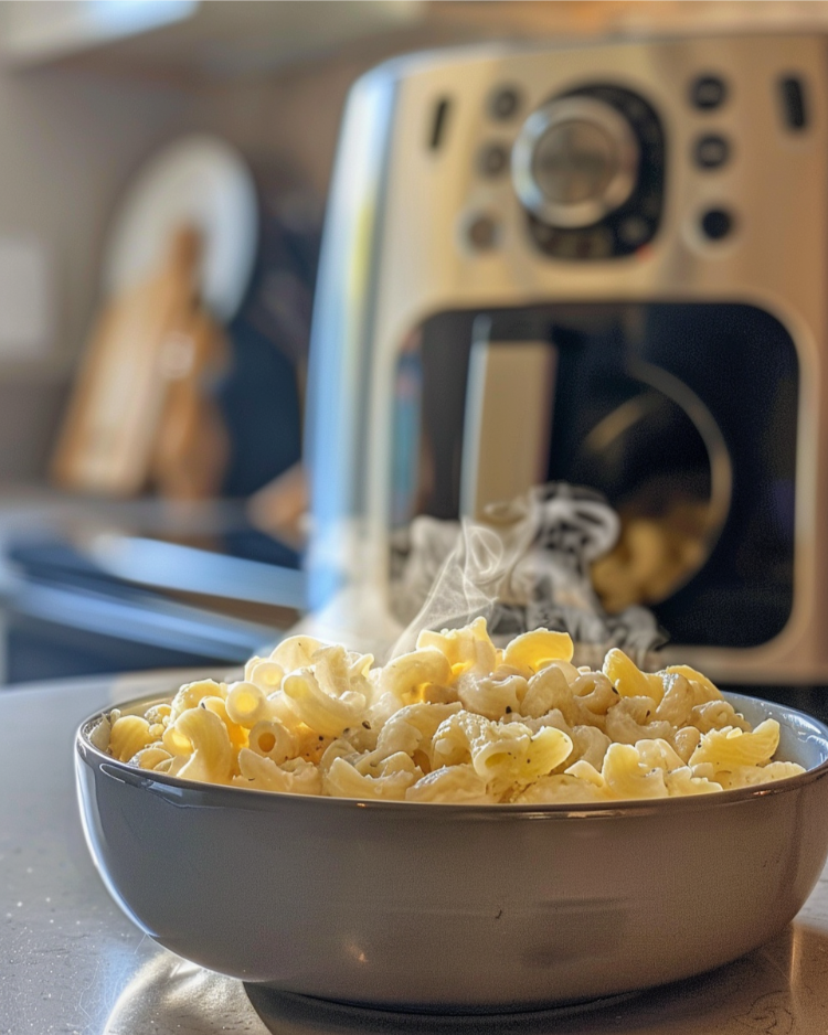 cremiges pasta im airfryer kochen
