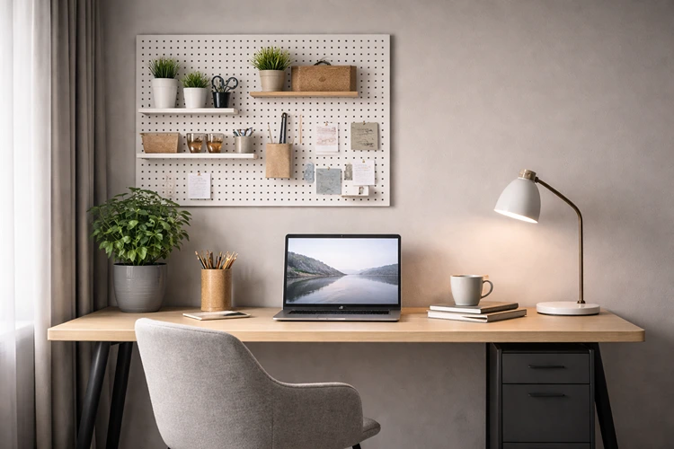 Die Skadis-Lochplatte und ähnliche Modelle für Odnung am Schreibtisch