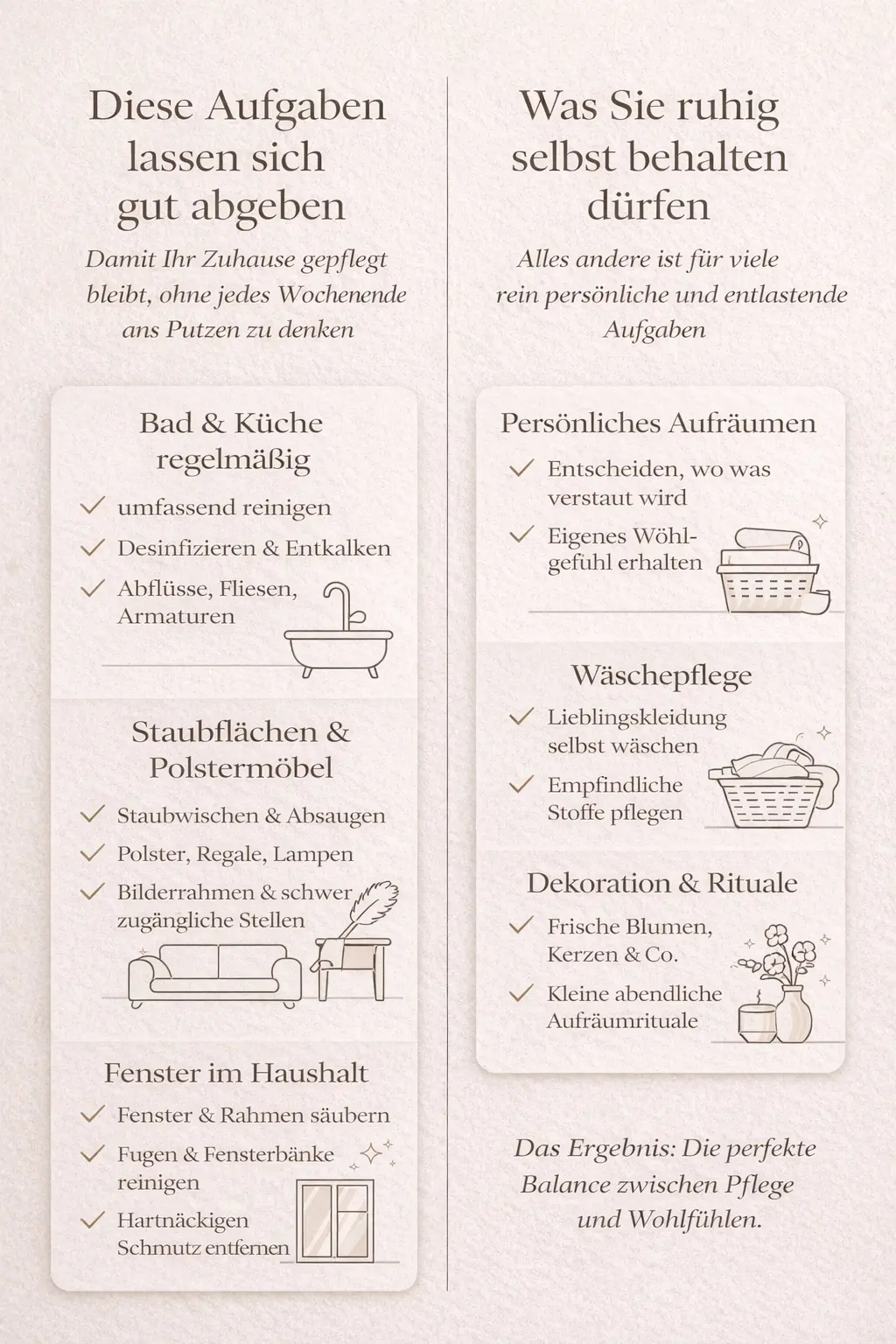 entlastung im haushalt