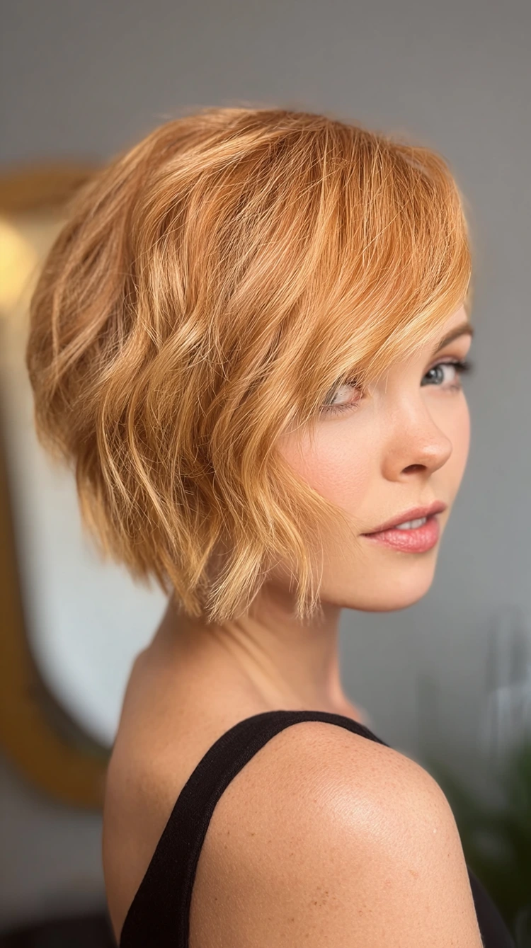erdbeerblond kurze haare bixie cut