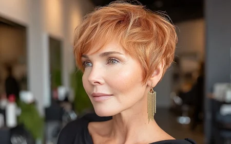 erdbeerblond und pixie cut frauen ab 50