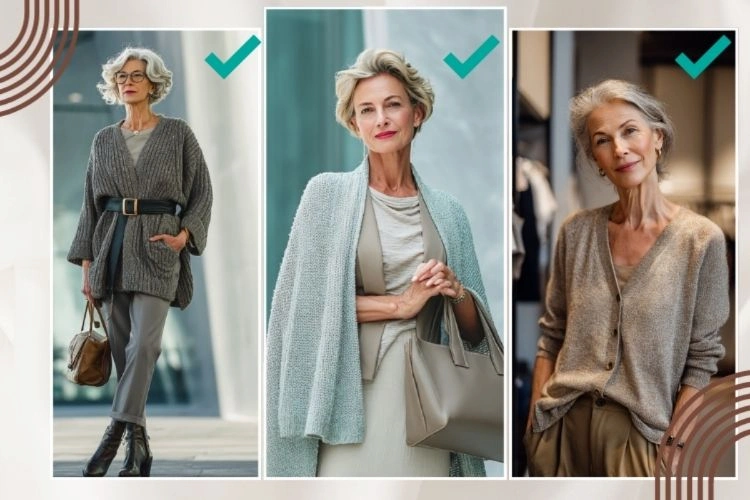 Feinstrick Cardigans modern stylen