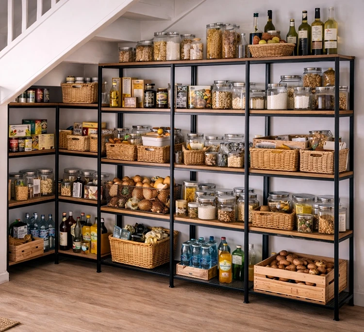 Fjällbo für eine praktische Speisekammer im Treppenbereich