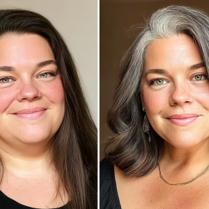 frisuren für rundes gesicht & doppelkinn ab 50 langer wavy bob mit seitenscheitel