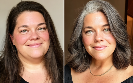 frisuren für rundes gesicht & doppelkinn ab 50 langer wavy bob mit seitenscheitel