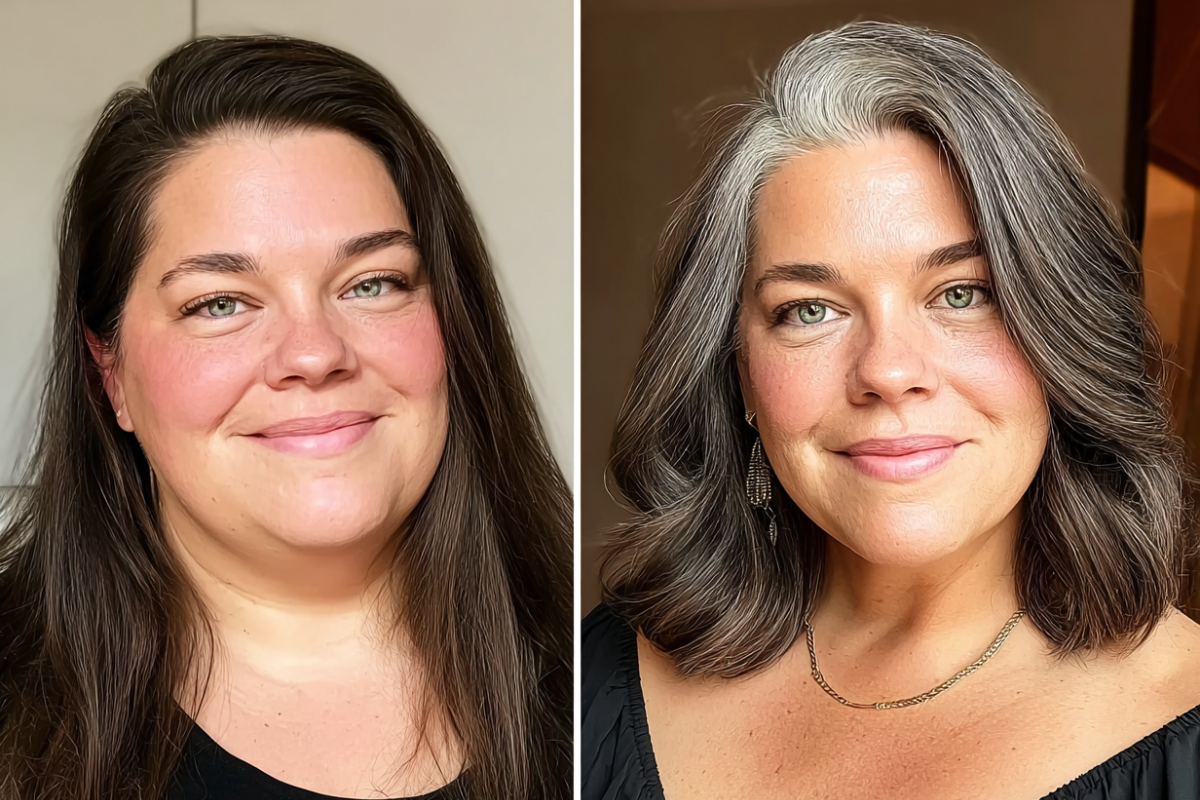 frisuren für rundes gesicht & doppelkinn ab 50 langer wavy bob mit seitenscheitel