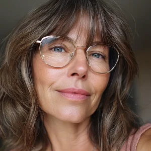 frisuren halblang mit pony und brille ab 50 trends 2026