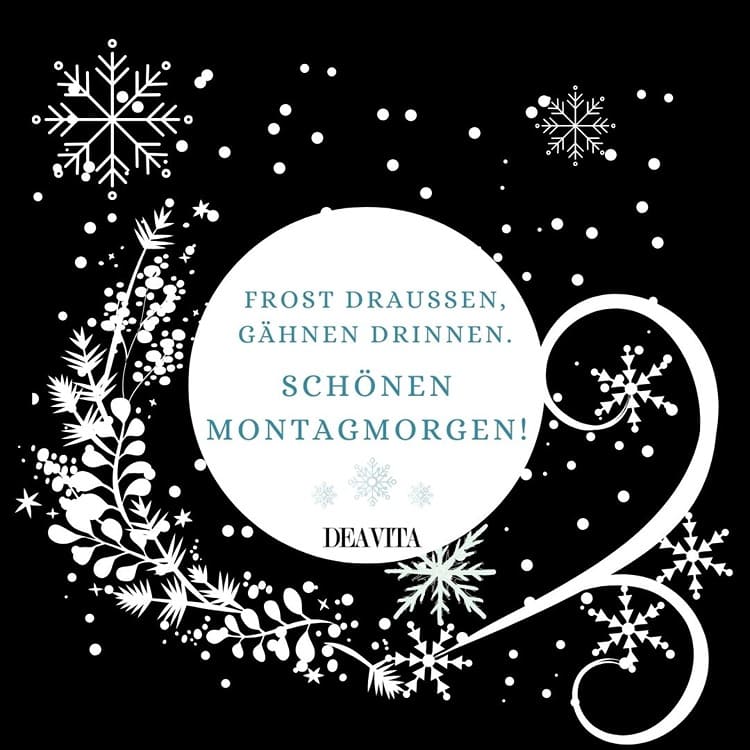 Frost draußen, Gähnen drinnen am Wintermontag