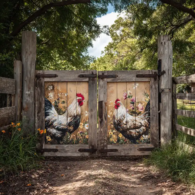Gartenzaun bemalen Ideen für Außenbereich