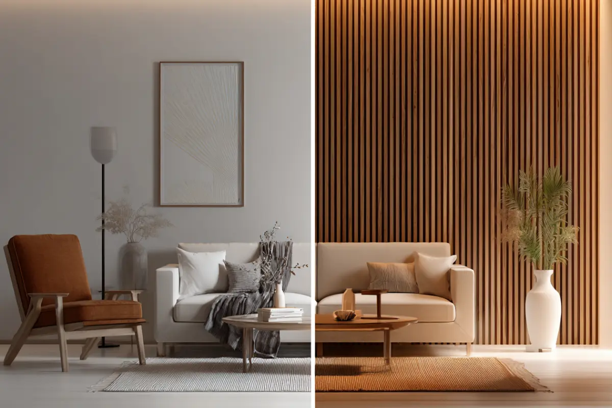 glatte wand oder holzpaneele? so stark verändert struktur das wohngefühl