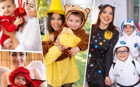 Günstiges und einfaches Mutter-Sohn-Kostüm zum Fasching zusammenstellen