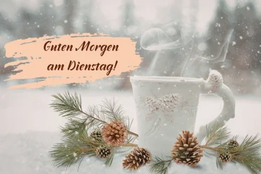 guten morgen am dienstag winterliche bilder