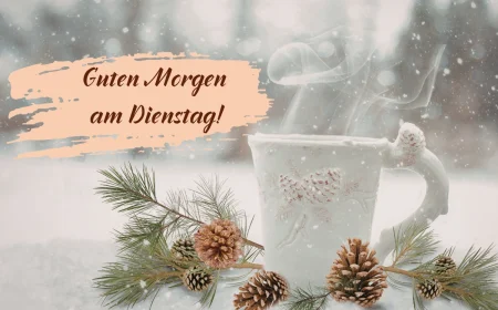 guten morgen am dienstag winterliche bilder