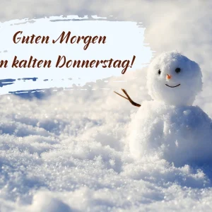 guten morgen am kalten donnerstag grüße