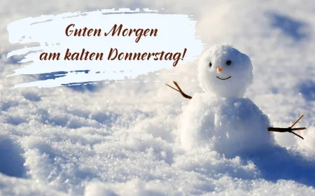 guten morgen am kalten donnerstag grüße