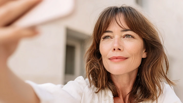 halblange frisur ab 50 mit curtain pony