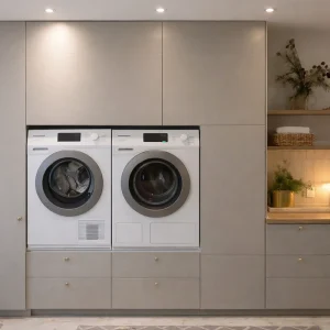 Ikea-Hack für einen Waschmaschinenschrank aus METOD und HAVSTORP-Fronten