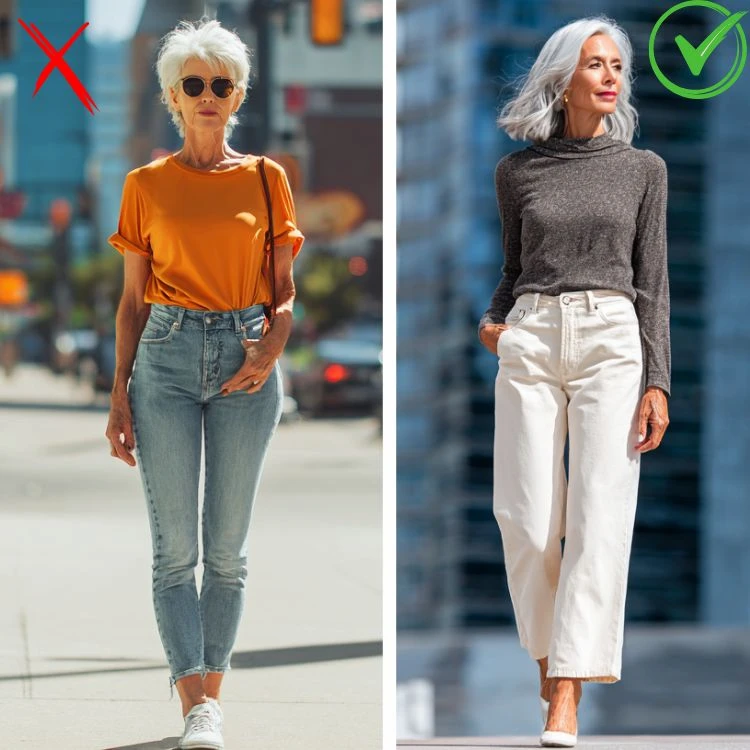 Jeans die dem Körpertyp nicht passen