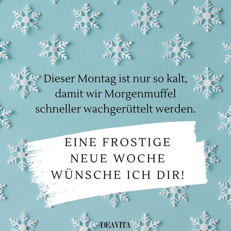 Kalte Montage machen Morgenmuffel schneller wach