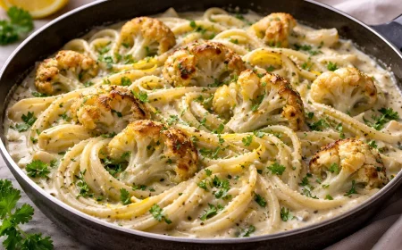 Kohl Alfredo mit Blumenkohl, Wirsing oder anderem Kohl zubereiten statt Sahne