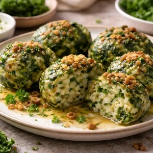 Kohlknödel mit Grünkohl zubereiten mit diesem Rezept