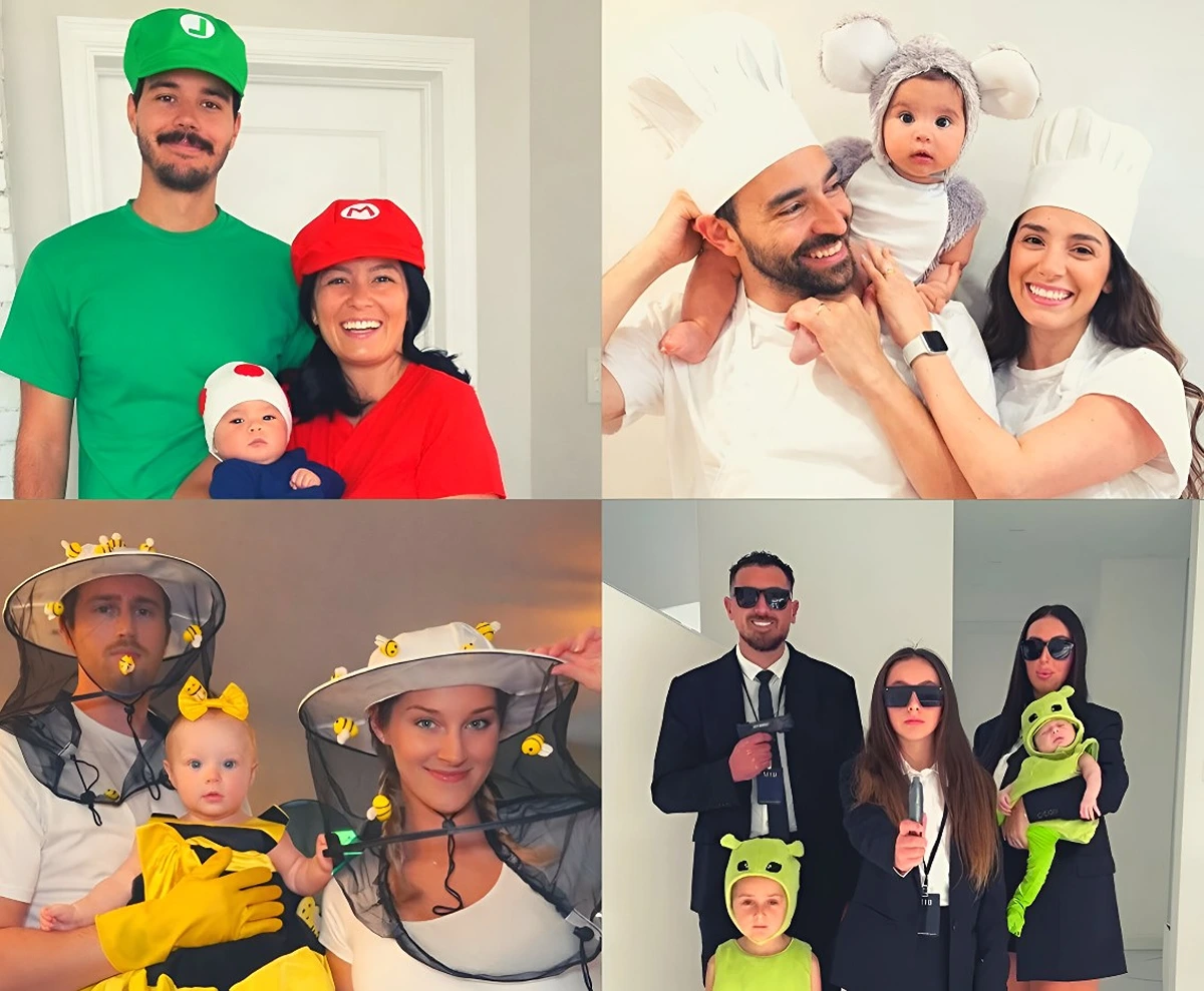Kostüm für Familie mit Baby - 4 lustige und günstige Ideen