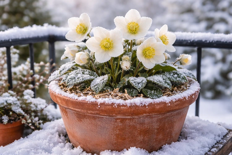 Kübelpflanzen trocknen schneller aus und frieren schneller ein
