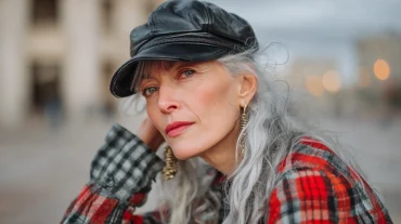 Leder Baseball Cap für trendige Damen im Winter