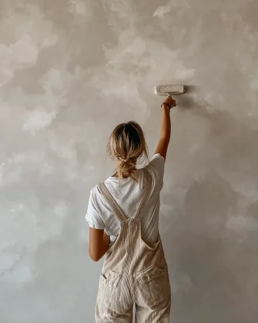 limewasch technik mit kreuzbewegungen