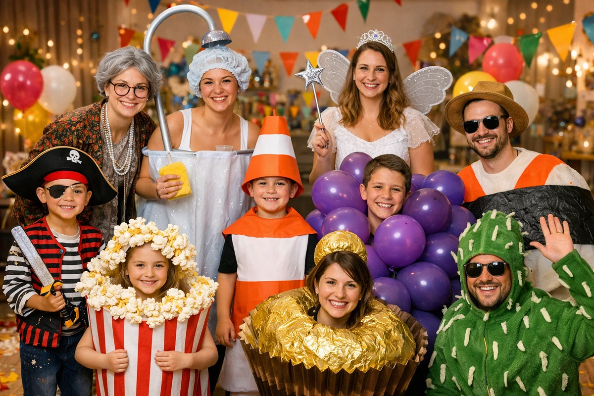 Lustige Kostüme zum Fasching selber machen für Frauen, Männer, Kinder und Gruppen