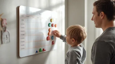 magnettafel als wochenplan