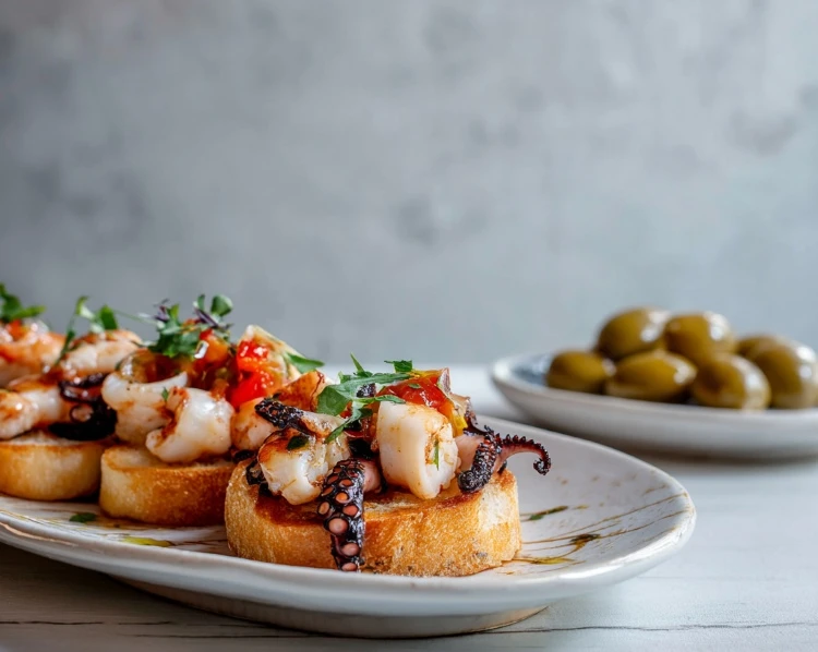 Meeresfrüchte für Geburtstagsbuffet zubereiten