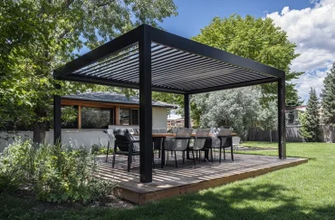 Moderne Pergolas wirken dezenter und erdrücken den offenen Garten nicht