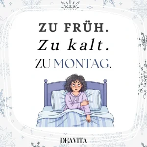 Montag-Grüße am kalten Morgen für einen schönen Start in die neue Woche