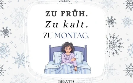 Montag-Grüße am kalten Morgen für einen schönen Start in die neue Woche